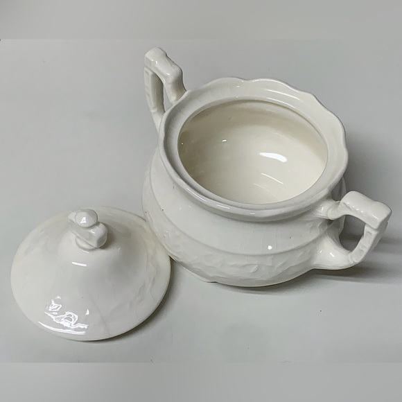 1920s Vintage 2 Handled Lidded MOUNT CLEMENS VOGUE Pottery Sugar Bowl - Picture 9 of 14